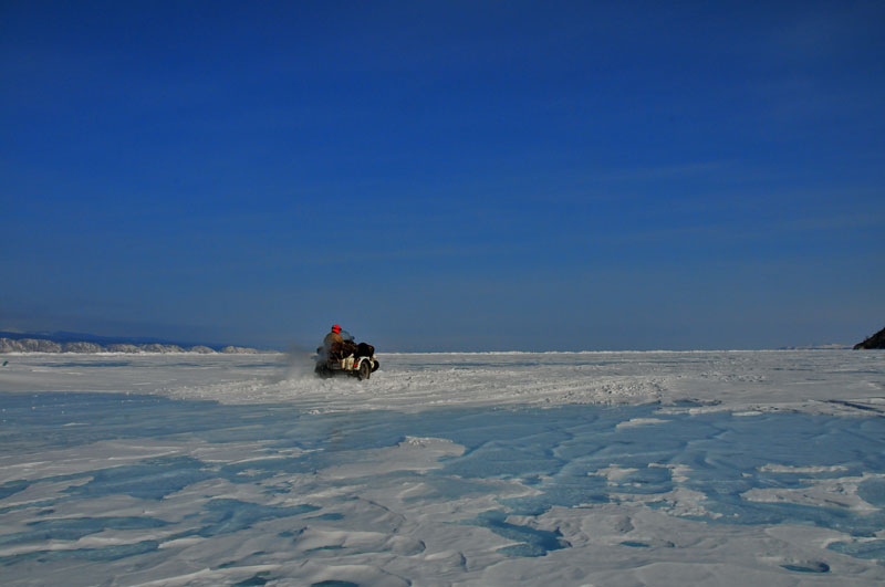 frozen lake baikal, Siberia, Russia